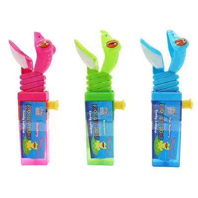 KIDSMANIA FROGGY CHOMP BLUE RASPBERRY LOLLIPOP 17G