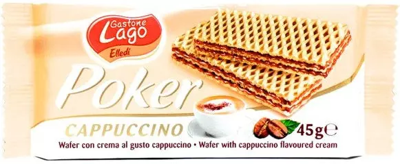 POKER CAPPUCCINO WAFER 45 G