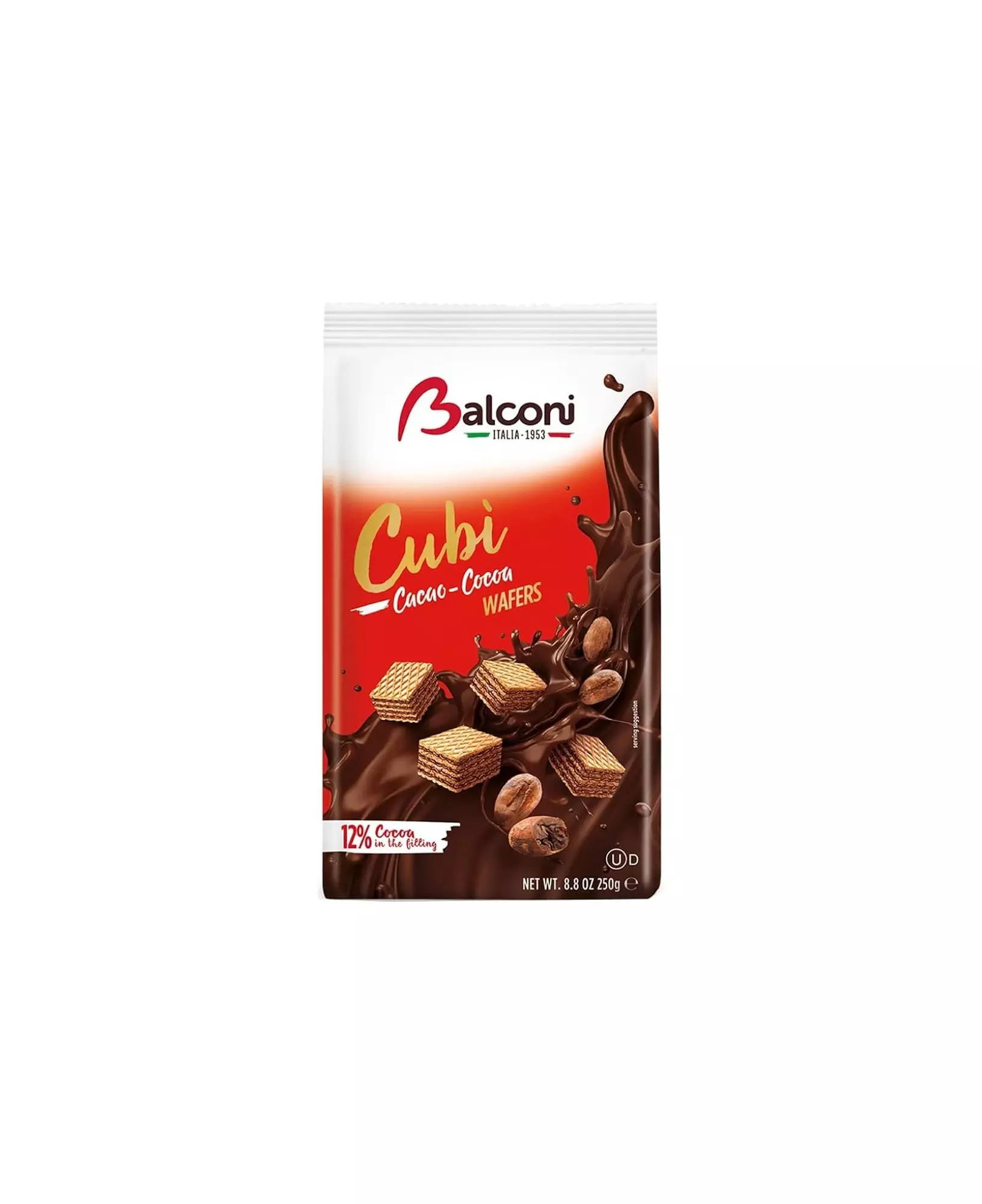 BALCONI WAFER CUBES COCOA 250 G