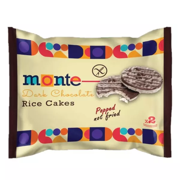MONTE RICE CAKE DARK CHOCOLATE 32 G