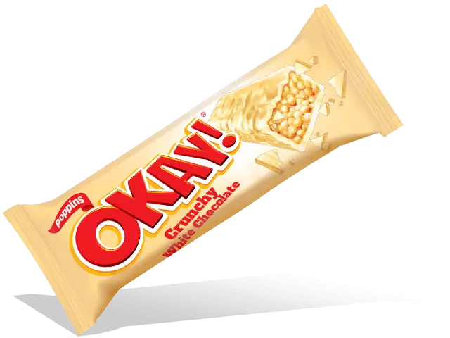OKAY CRUNCHY WHITE CHOCOLATE 25 G