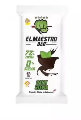 EL MAESTRO CHOCOLATE STEVIA BAR 60G