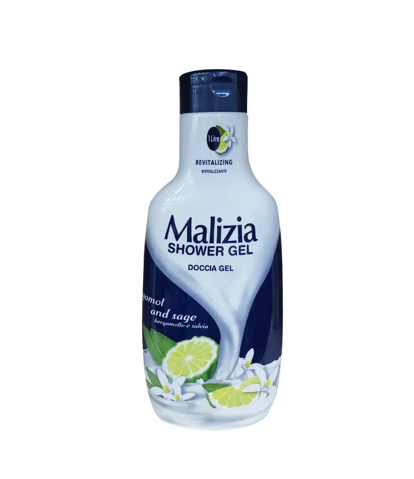 MALIZIA SHOWER GEL BERGAMOTE & SAGE 1L