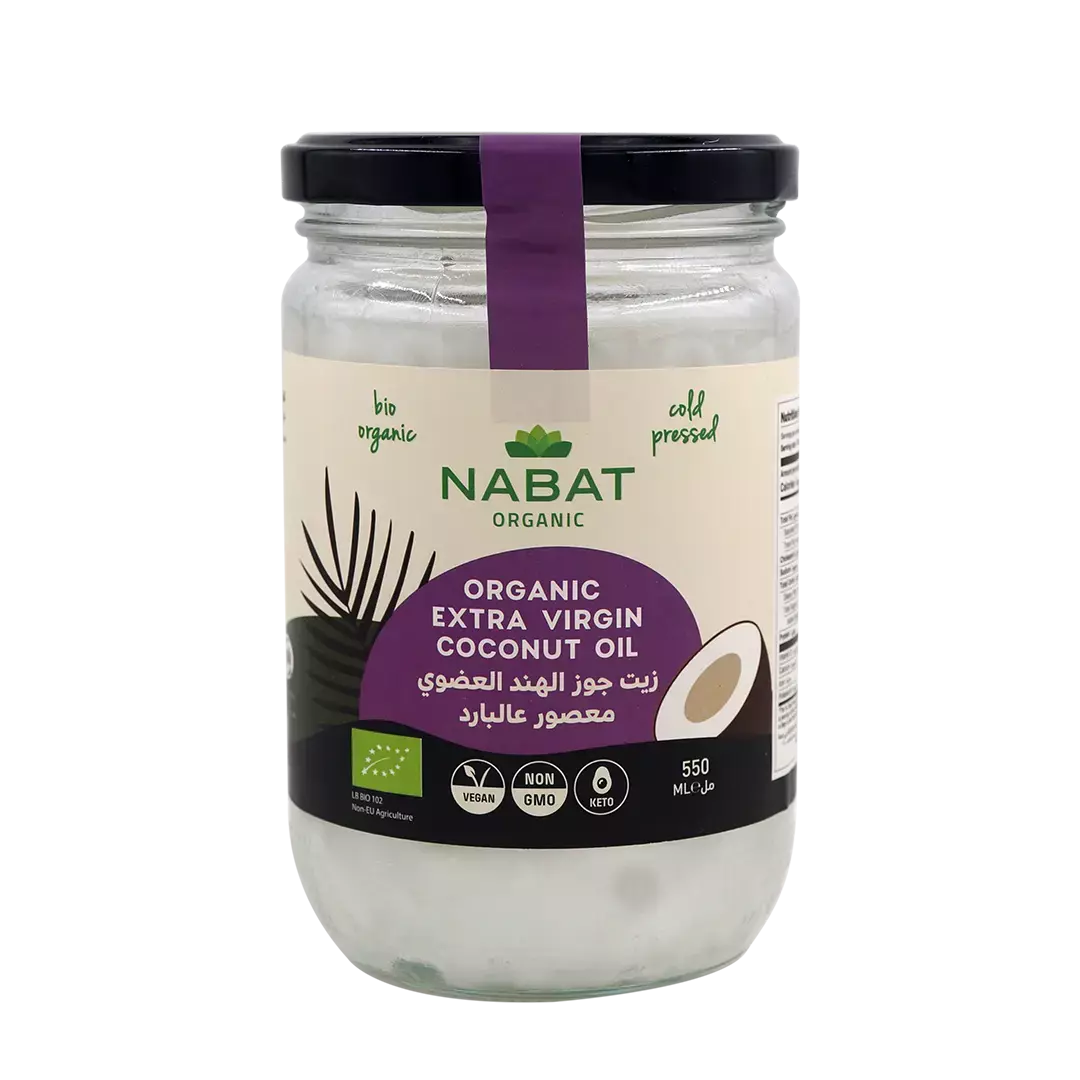 NABAT ORGANIC EXTRA VIRGIN COCONUT OIL 550 ML