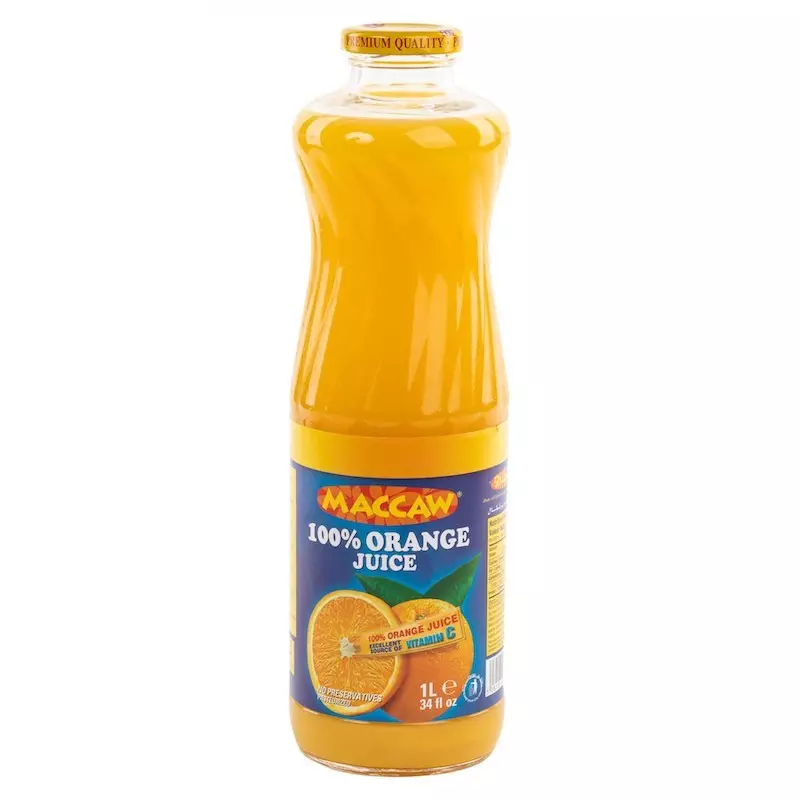 MACCAW ORANGE JUICE 1L GLASS