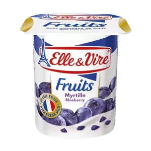 ELLE & VIRE FRUITS BLUEBERRY 125 G 