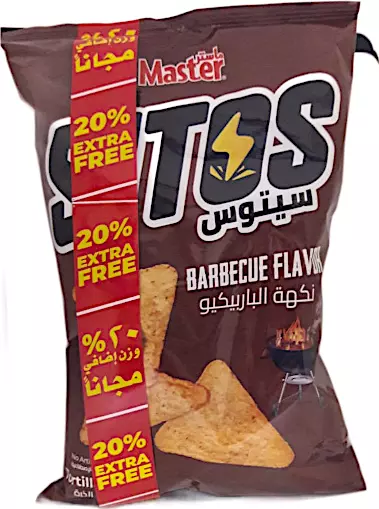 MASTER SITOS BARBECUE FLAVOR TORTILLA CHIPS 90 G