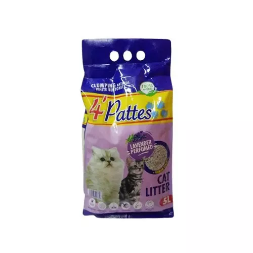 4 PATTES CAT LITTER LAVENDER 5 L