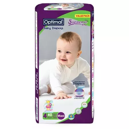 OPTIMAL BABY DIAPERS MAXI #4 7-18K *40