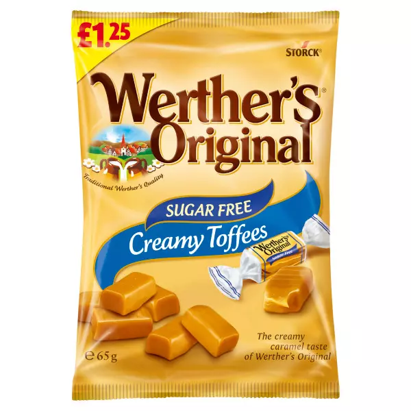 WERTHERS SUGAR FREE CREAMY TOFFEES 65 G