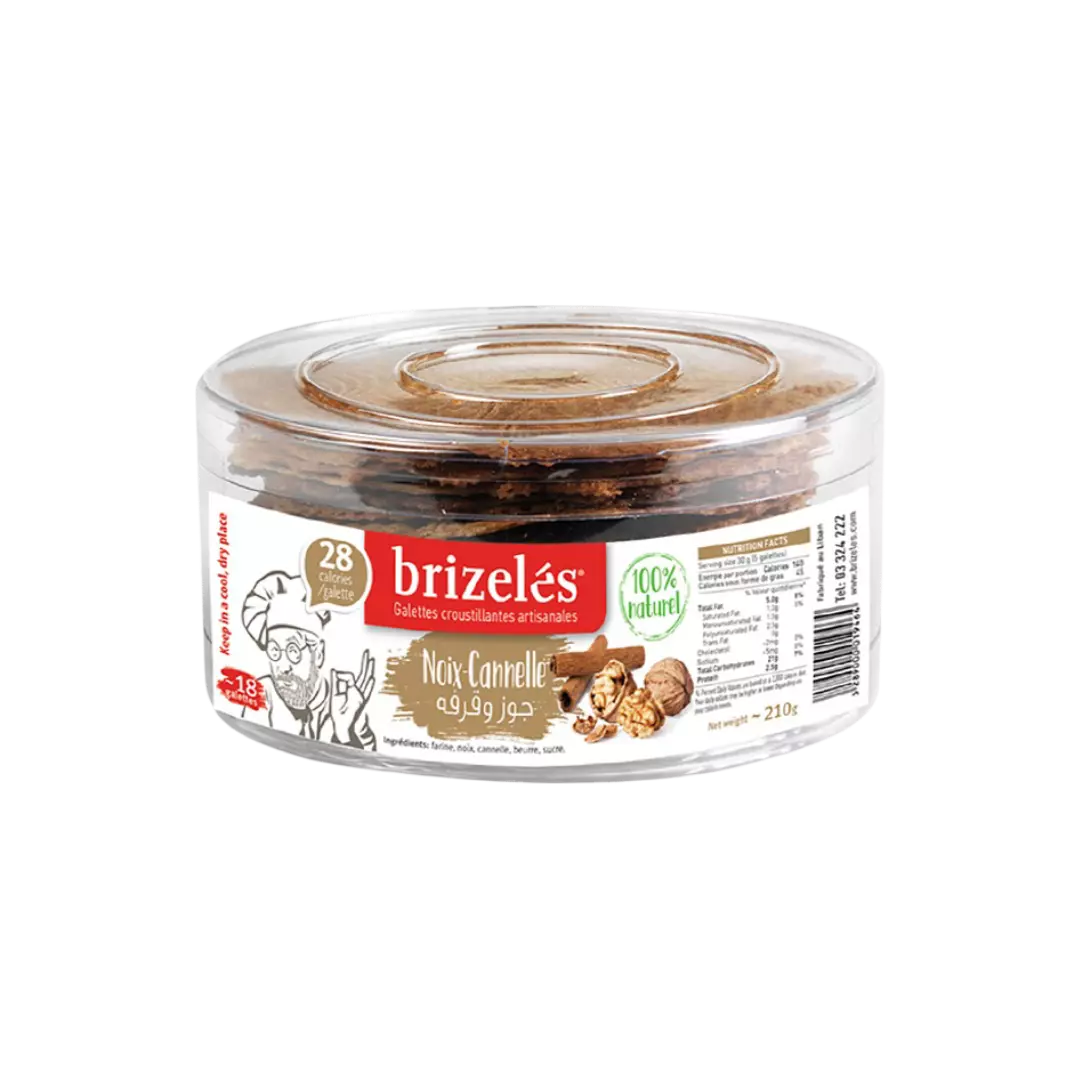 BRIZELES NOIX CANNELLE 210G