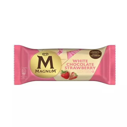 N MAGNUM WHITE CHOCOLATE STRAWBERRY ICECREAM 81G