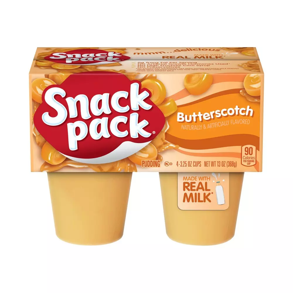 SNACK PACK PUDDING BUTTERSCOTSH *4 368 G