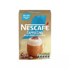 NESCAFE GOLD CAPPUCINO DECAF UNSWEETENED*8 120 G
