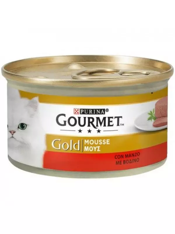PURINA GOURMET GOLD MOUSSE BEEF 85G