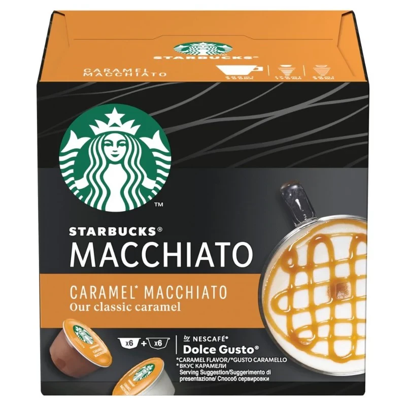 STARBUCKS DOLCE GUSTO CARAMEL MACCHIATO *12 127.8G