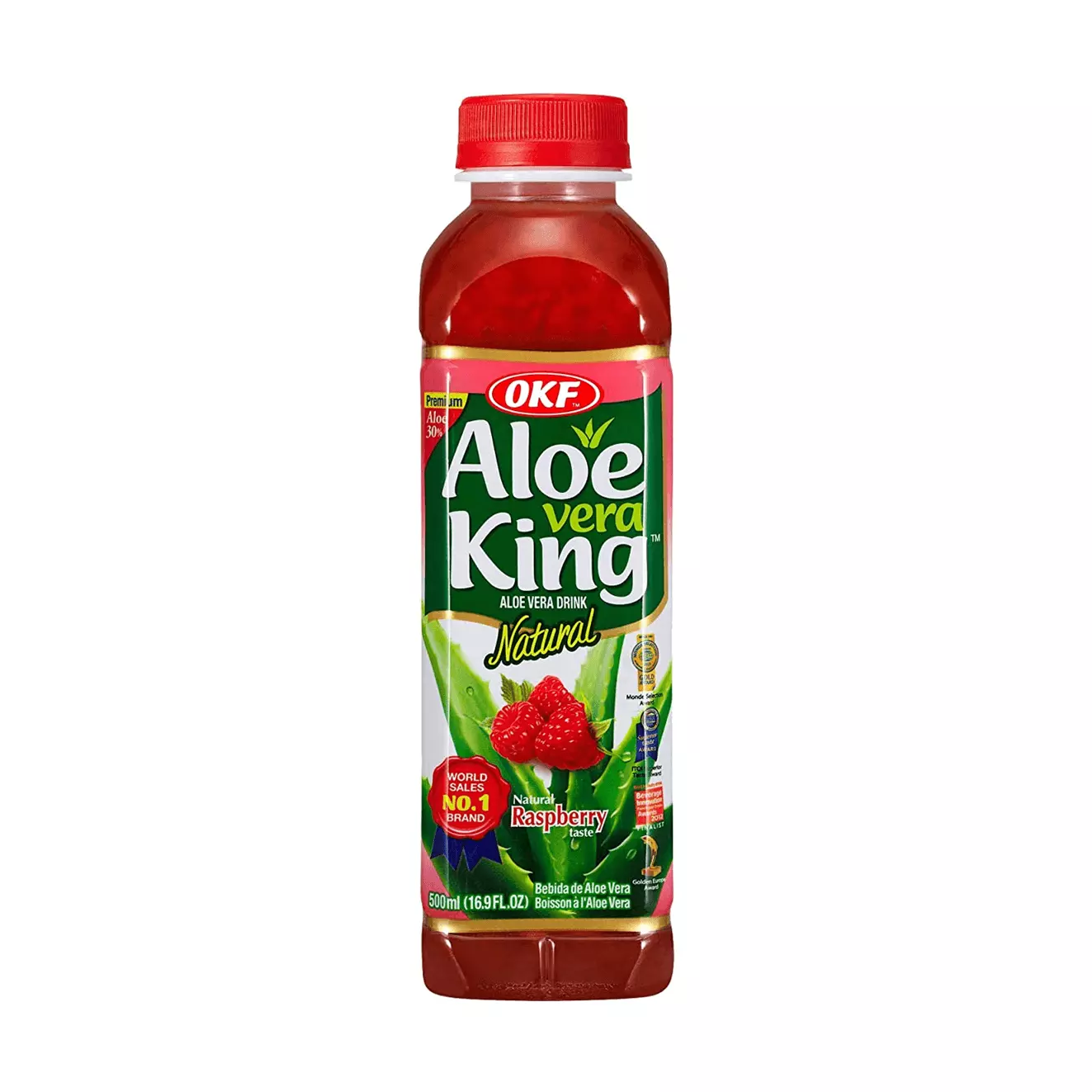 OKF ALOEVERA KING RASPBERRY DRINK 500 ML