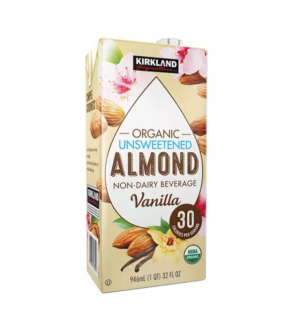 KIRKLAND ALMOND VANILLA UNSWEETENED MILK 946ML