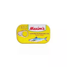 MAXIMS SARDINES IN VEGETABLE OIL 125 G