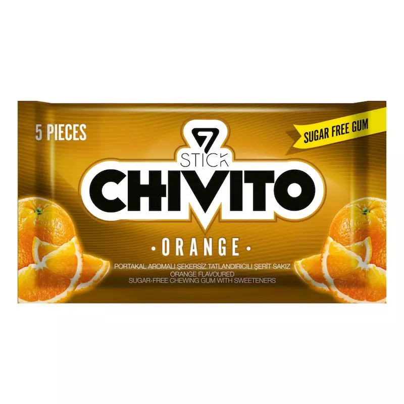 STICK CHIVITO GUM ORANGE SF *5