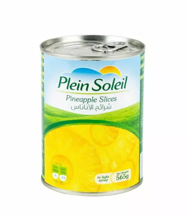 PLEIN SOLEIL SLICED PINEAPPLE 565 G