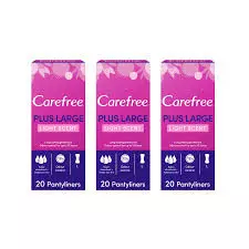CAREFREE PLUS LARGE LINERS LIGHT SCENT*20 2+1 FREE