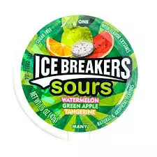 ICE BREAKERS SOUR WATERMELON - GREEN APPLE 42G