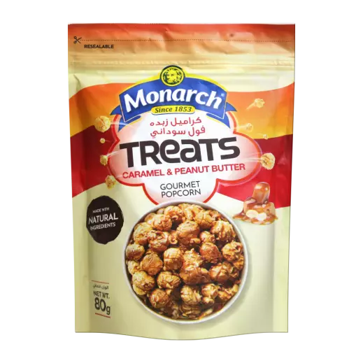 MONARCH CARAMEL & PEANUT BUTTER POPCORN 80 G