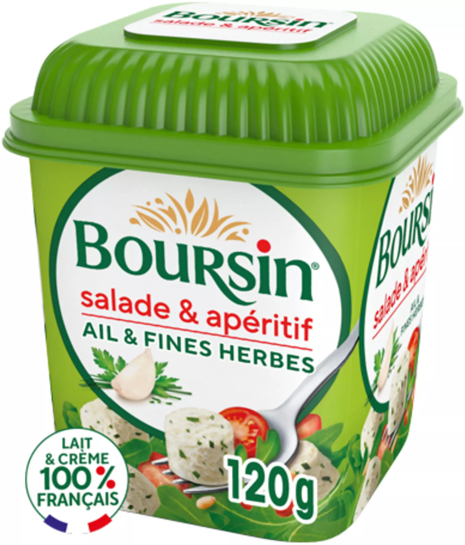 BOURSIN SALADE AIL & FINE HERBS 120 G