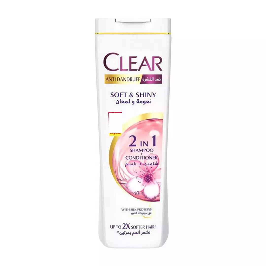 CLEAR SHAMPOO SOFT & SHINY 600ML