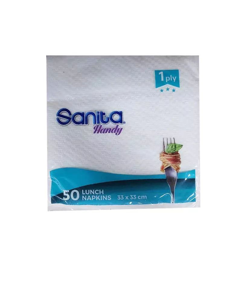 SANITA HANDY LUNCH NAPKINS 50 SHEETS 1 PLY  
