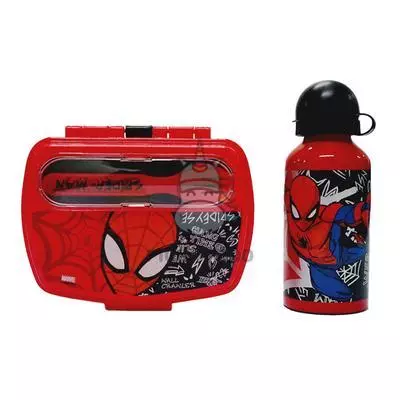 STOR SET BOTTLE + SANDWISH BOX MARVEL