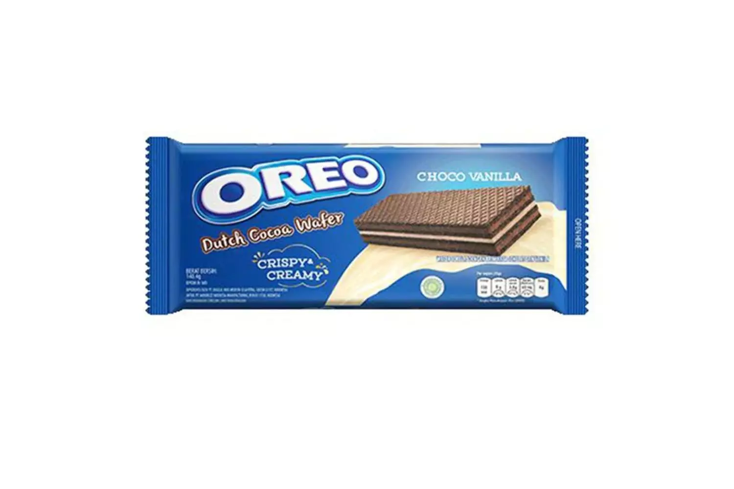 OREO WAFFER CHOCO VANILLA 140G 