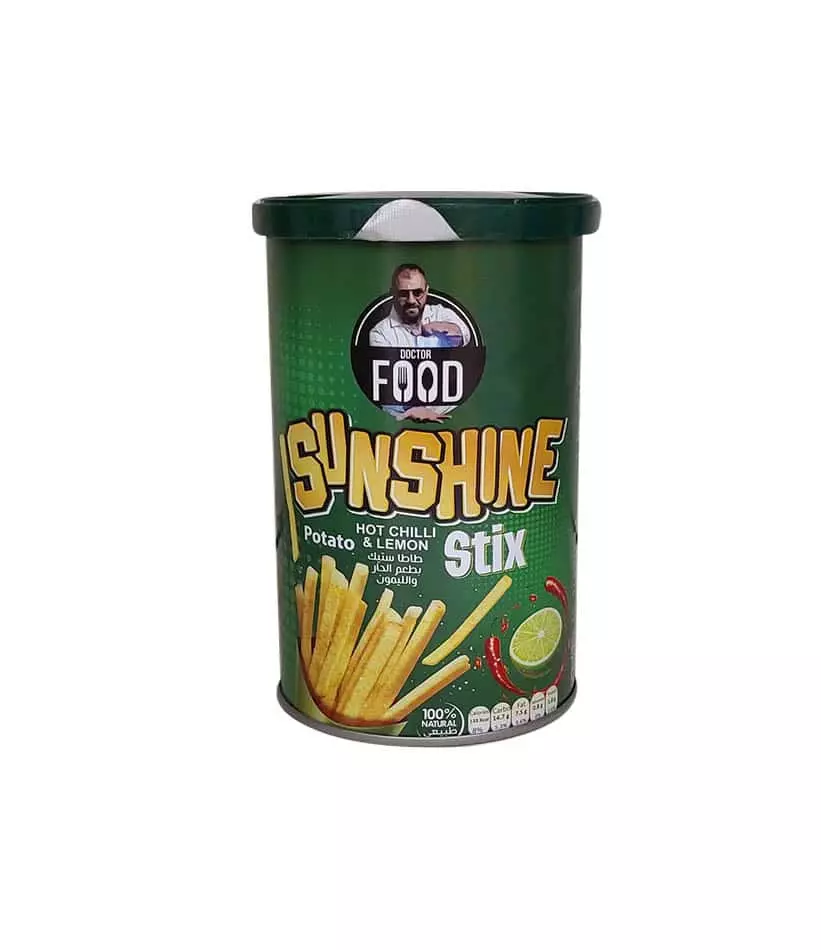 DR FOOD SUNSHINE STIX HOT CHILI & LEMON 45G 