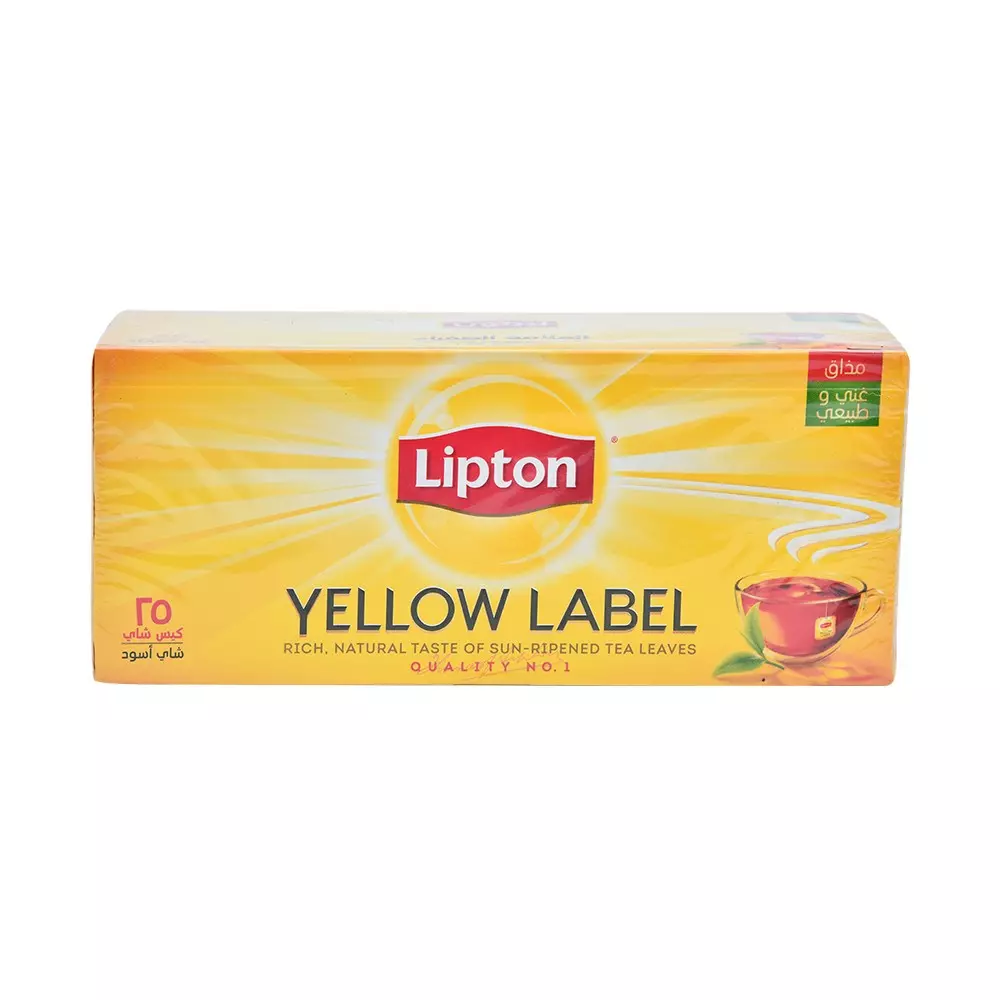 LIPTON YELLOW LABEL BLACK TEA *25 BAGS 