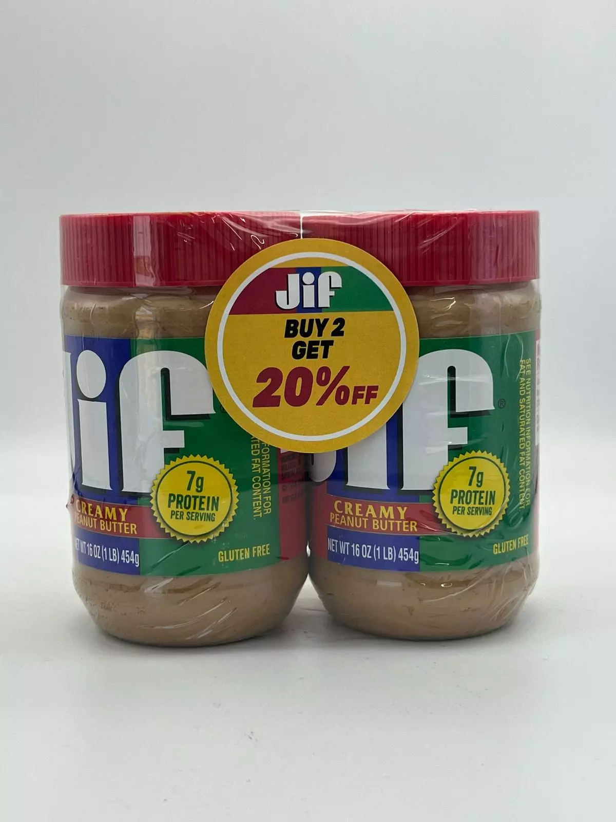 JIF CRUNCHY PEANUT BUTTER 454 G*2 -20% OFF