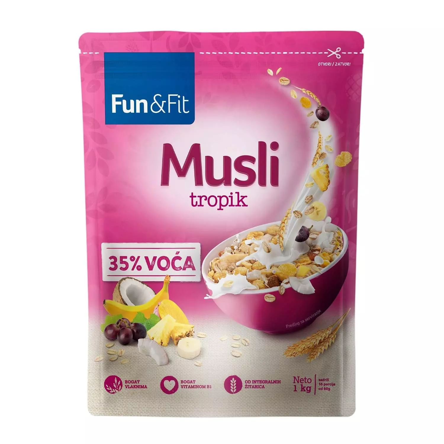 FUN & FIT MUSELI TROPIC 1KG 