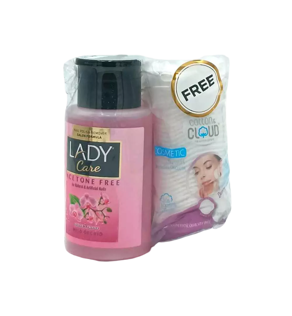 LADY CARE ACETONE FREE WILD ORCHID+COTTON CLOUD