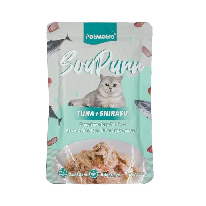PETMETRO TUNA & SHIRASU 75G