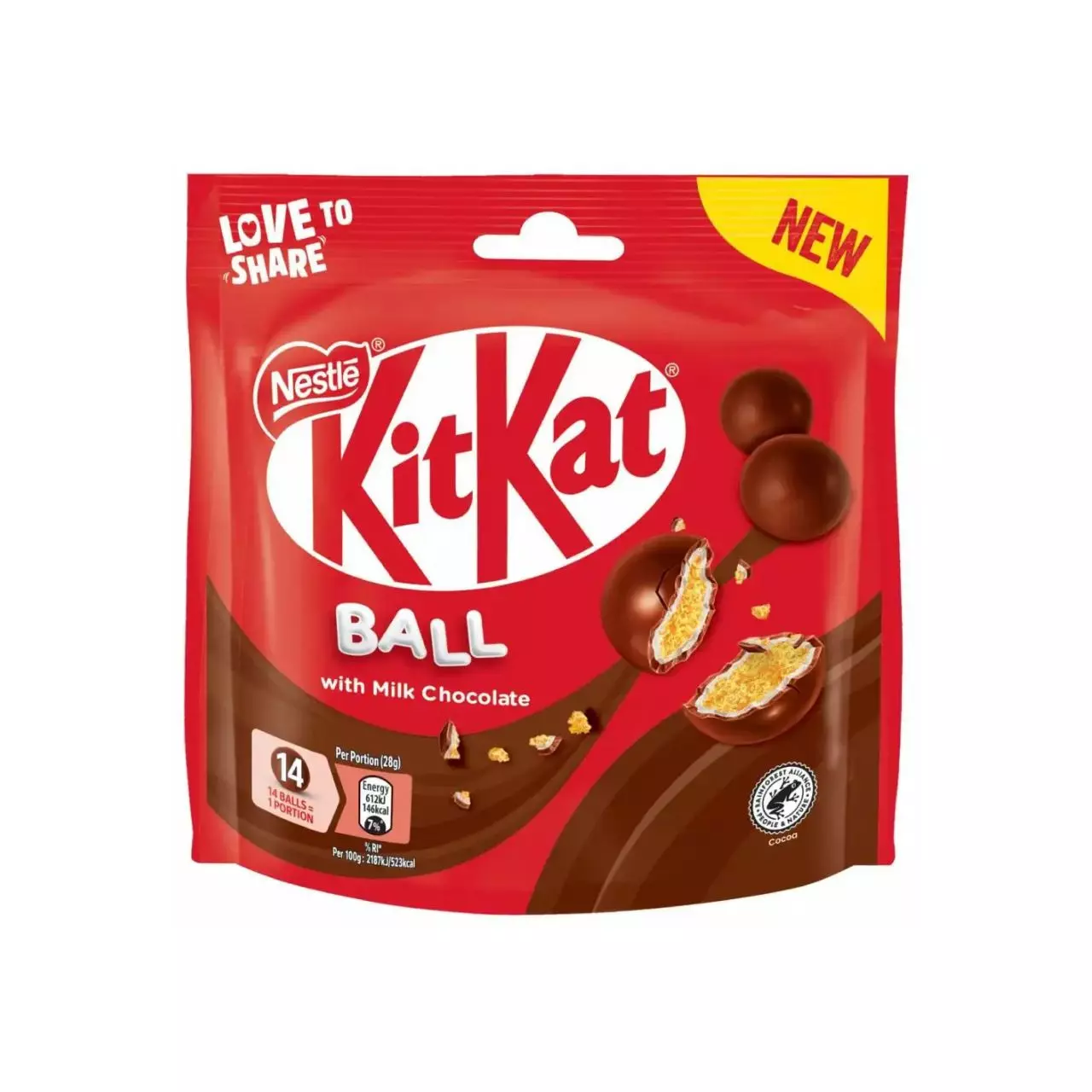 NESTLE KITKAT BALL WITH MILK CHOCOLATE 140 G