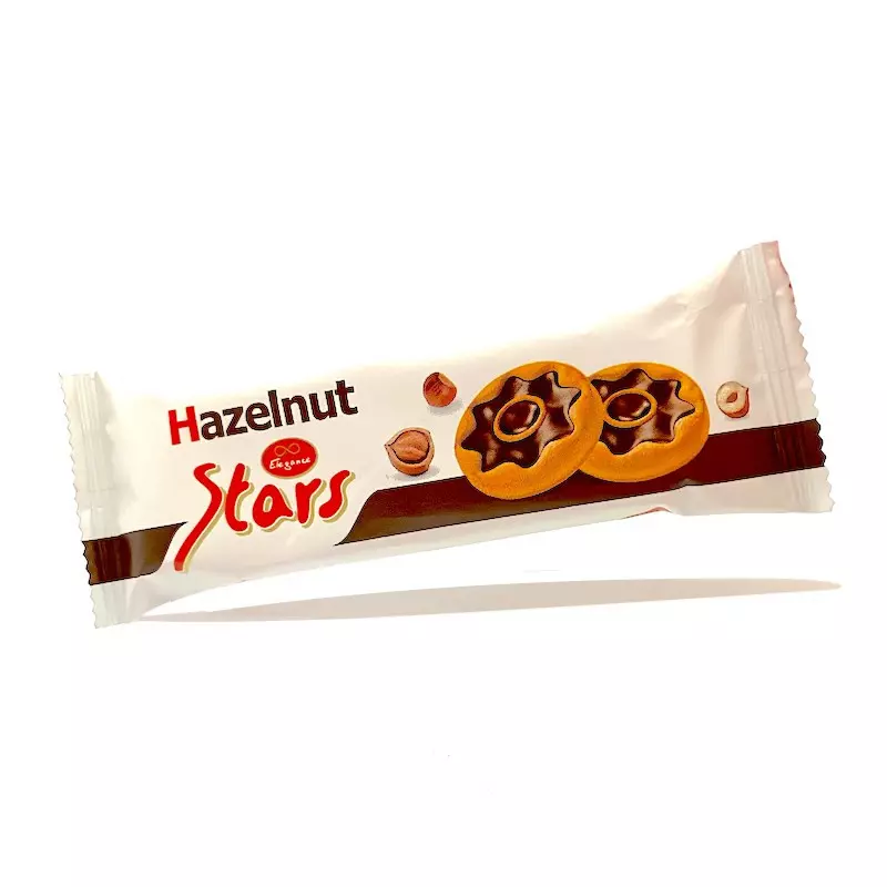 STARS HAZELNUT BISCUIT 34G