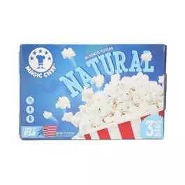 MAJIC CHEF MICROWAVE POPCORN NATURAL*3 222G