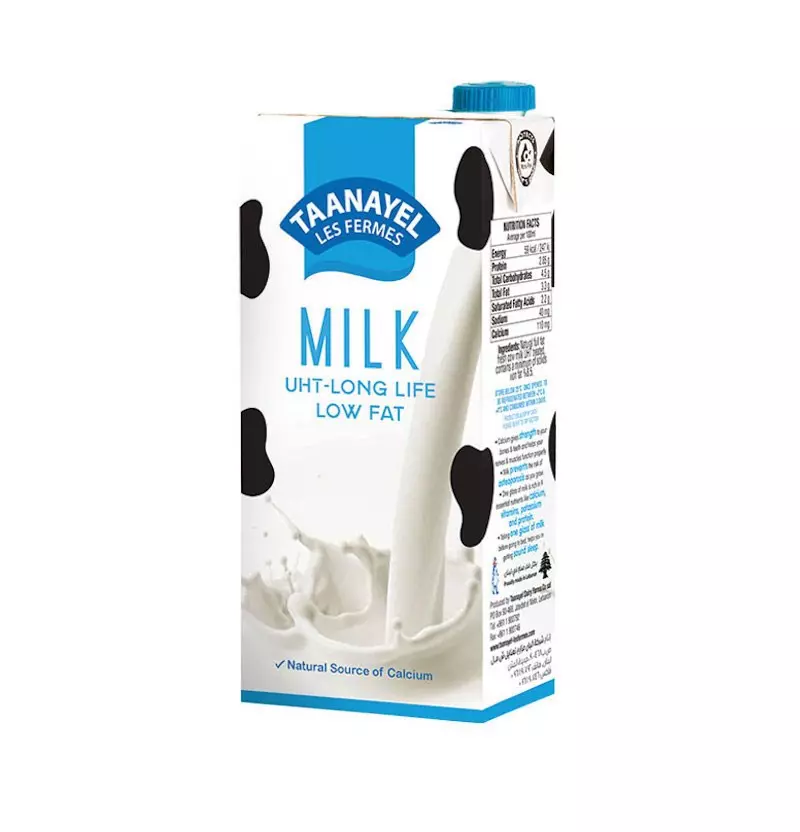 TAANAYEL MILK LOW FAT UHT 1 L 