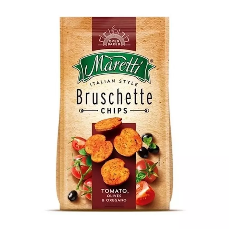 MARETTI BRUSCHETTE CHIPS OLIVES & OREGANO 70G