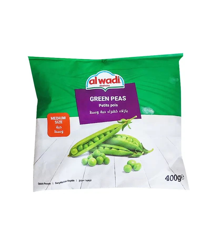ALWADI ALAKHDAR FINE GREEN PEAS 400 G