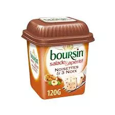 BOURSIN SALADE NOISETTES & NOIX 120 G