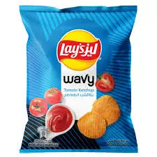 LAYS WAVY TOMATO KETCHUP CHIPS 85 G