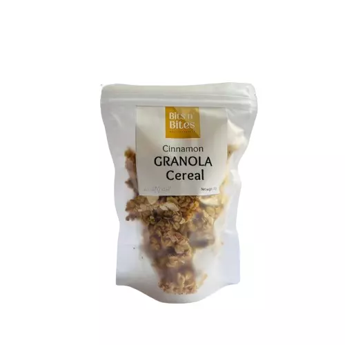 BITS N BITES GRANOLA CEREAL CINNAMON 150G