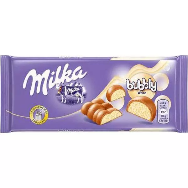MILKA BUBBLY WHITE 95 G EU