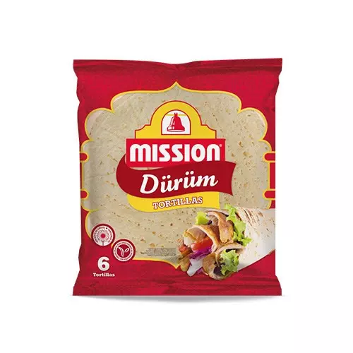 MISSION DURUM TORTILLAS WHEAT 25CM 378G